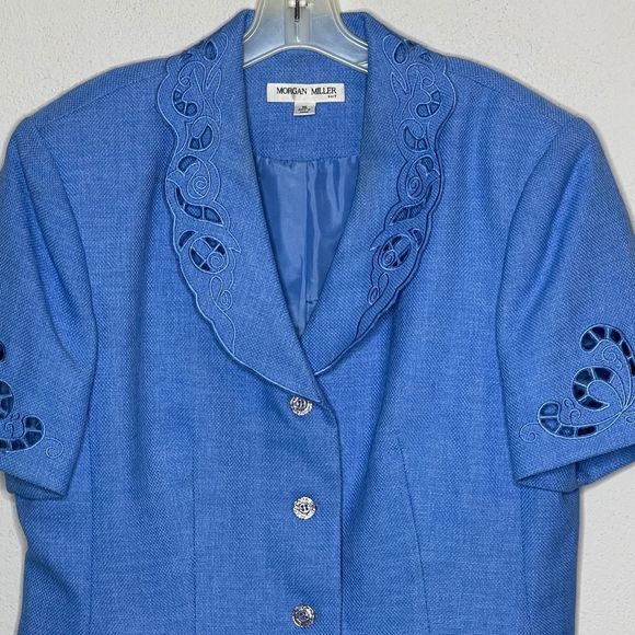 Vintage Morgan Miller‎ Skirt Set Blue - Picture 5 of 13